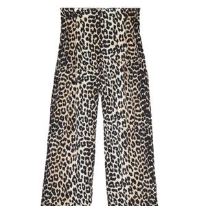 Cheetah Print Satin Stretch Pants | 1X